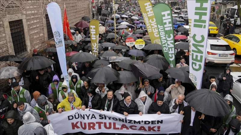 В Стамбуле прошел протестный марш против Израиля и США